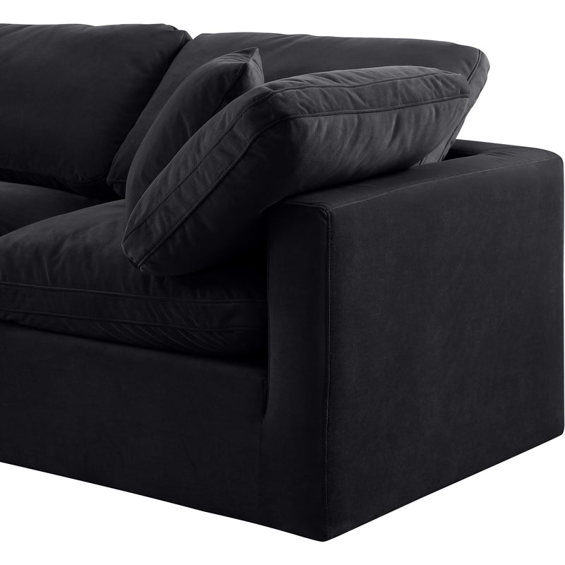 Meridian Indulge Black Velvet Modular Sectional IMAGE 6