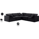 Meridian Indulge Black Velvet Modular Sectional IMAGE 9