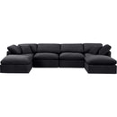 Meridian Indulge Black Velvet Modular Sectional IMAGE 4
