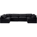 Meridian Indulge Black Velvet Modular Sectional IMAGE 4