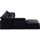 Meridian Indulge Black Velvet Modular Sectional IMAGE 5