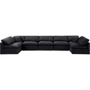 Meridian Indulge Black Velvet Modular Sectional IMAGE 4