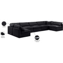 Meridian Indulge Black Velvet Modular Sectional IMAGE 8