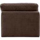Meridian Indulge Brown Velvet Armless Chair IMAGE 3