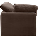Meridian Indulge Brown Velvet Corner Chair IMAGE 5