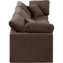 Meridian Indulge Brown Velvet Modular Sofa IMAGE 5