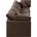 Meridian Indulge Brown Velvet Modular Sofa IMAGE 5