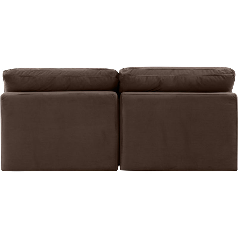 Meridian Indulge Brown Velvet Modular Sofa IMAGE 3