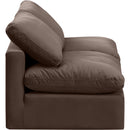 Meridian Indulge Brown Velvet Modular Sofa IMAGE 5