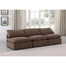 Meridian Indulge Brown Velvet Modular Sofa IMAGE 2