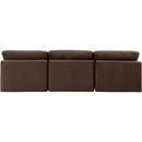 Meridian Indulge Brown Velvet Modular Sofa IMAGE 3