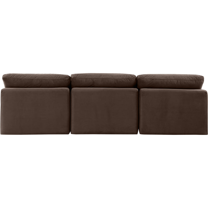 Meridian Indulge Brown Velvet Modular Sofa IMAGE 3