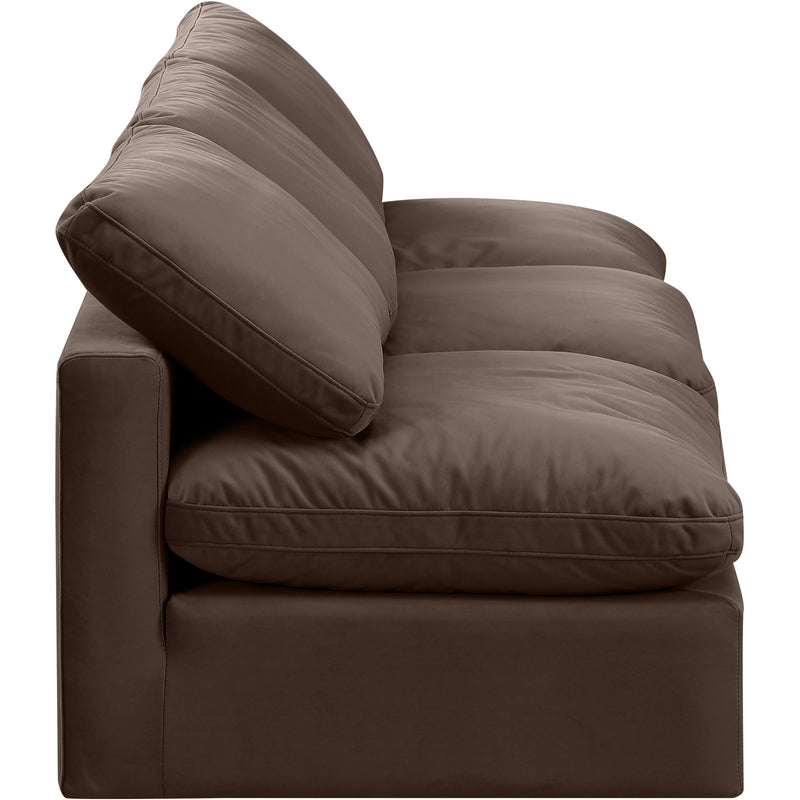 Meridian Indulge Brown Velvet Modular Sofa IMAGE 5