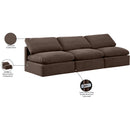 Meridian Indulge Brown Velvet Modular Sofa IMAGE 7