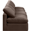 Meridian Indulge Brown Velvet Modular Sofa IMAGE 5