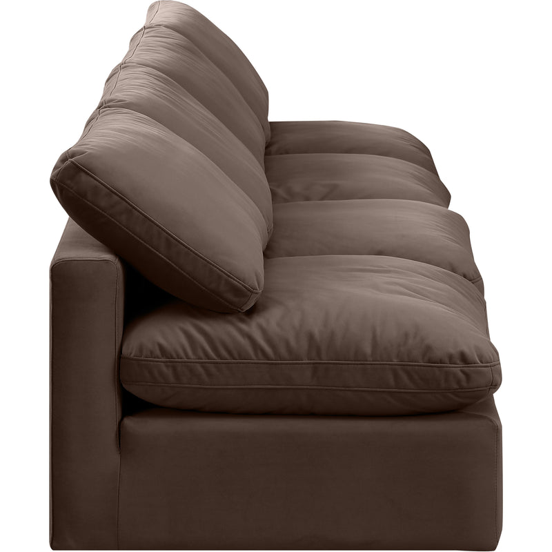 Meridian Indulge Brown Velvet Modular Sofa IMAGE 5