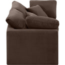 Meridian Indulge Brown Velvet Modular Sofa IMAGE 5
