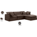 Meridian Indulge Brown Velvet Modular Sectional IMAGE 8