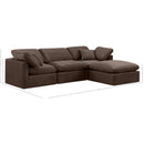 Meridian Indulge Brown Velvet Modular Sectional IMAGE 9