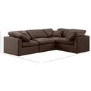 Meridian Indulge Brown Velvet Modular Sectional IMAGE 10