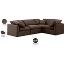 Meridian Indulge Brown Velvet Modular Sectional IMAGE 9