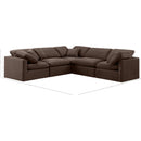 Meridian Indulge Brown Velvet Modular Sectional IMAGE 10