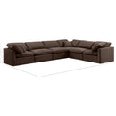 Meridian Indulge Brown Velvet Modular Sectional IMAGE 10