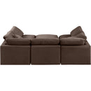 Meridian Indulge Brown Velvet Modular Sectional IMAGE 3