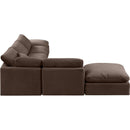 Meridian Indulge Brown Velvet Modular Sectional IMAGE 5