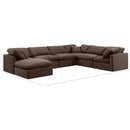 Meridian Indulge Brown Velvet Modular Sectional IMAGE 10