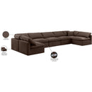 Meridian Indulge Brown Velvet Modular Sectional IMAGE 8