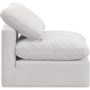 Meridian Indulge Cream Velvet Armless Chair IMAGE 5