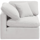 Meridian Indulge Cream Velvet Corner Chair IMAGE 4