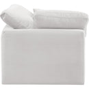 Meridian Indulge Cream Velvet Corner Chair IMAGE 5