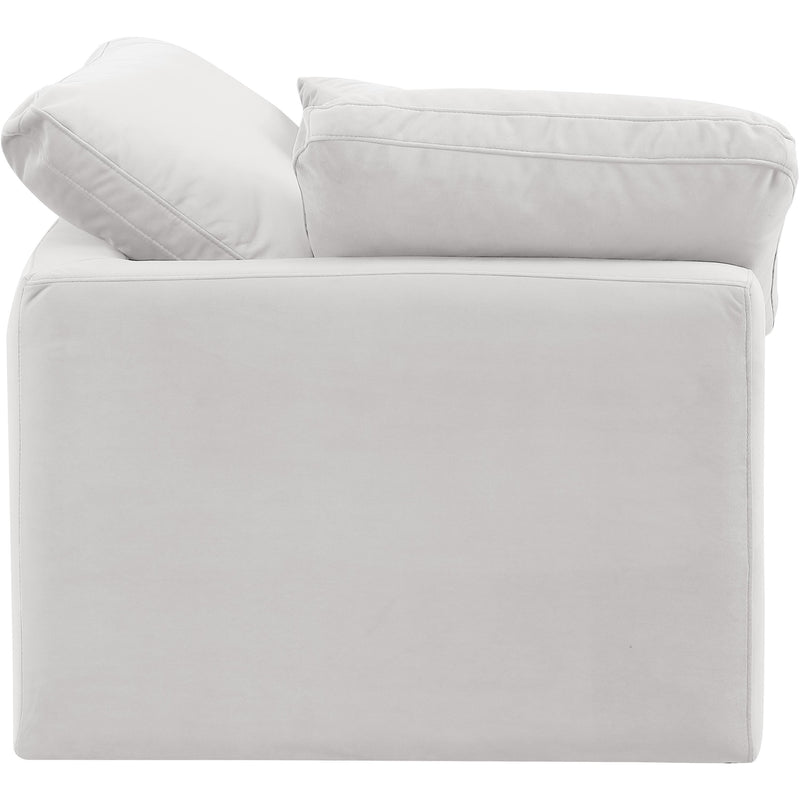 Meridian Indulge Cream Velvet Corner Chair IMAGE 5