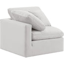 Meridian Indulge Cream Velvet Corner Chair IMAGE 6