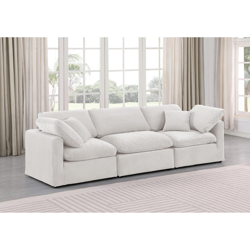 Meridian Indulge Cream Velvet Modular Sofa IMAGE 2