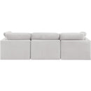 Meridian Indulge Cream Velvet Modular Sofa IMAGE 3