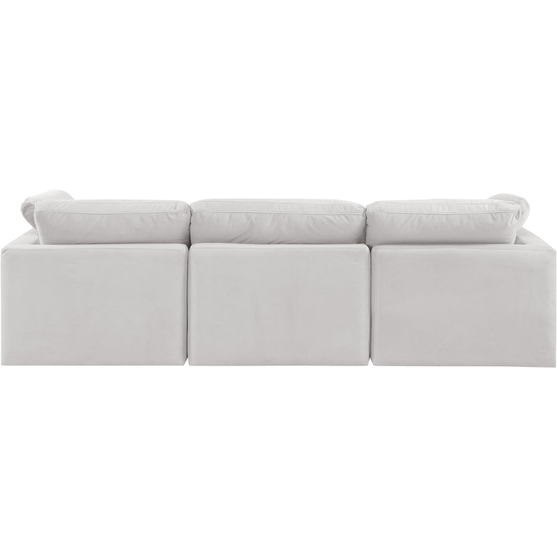Meridian Indulge Cream Velvet Modular Sofa IMAGE 3