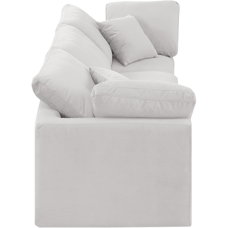 Meridian Indulge Cream Velvet Modular Sofa IMAGE 5