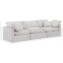 Meridian Indulge Cream Velvet Modular Sofa IMAGE 9