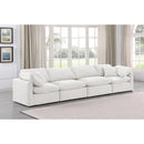Meridian Indulge Cream Velvet Modular Sofa IMAGE 2