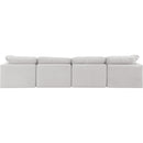 Meridian Indulge Cream Velvet Modular Sofa IMAGE 3