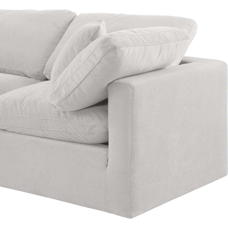 Meridian Indulge Cream Velvet Modular Sofa IMAGE 6
