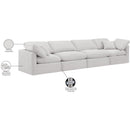 Meridian Indulge Cream Velvet Modular Sofa IMAGE 8