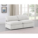 Meridian Indulge Cream Velvet Modular Sofa IMAGE 2