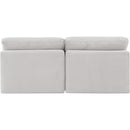 Meridian Indulge Cream Velvet Modular Sofa IMAGE 3