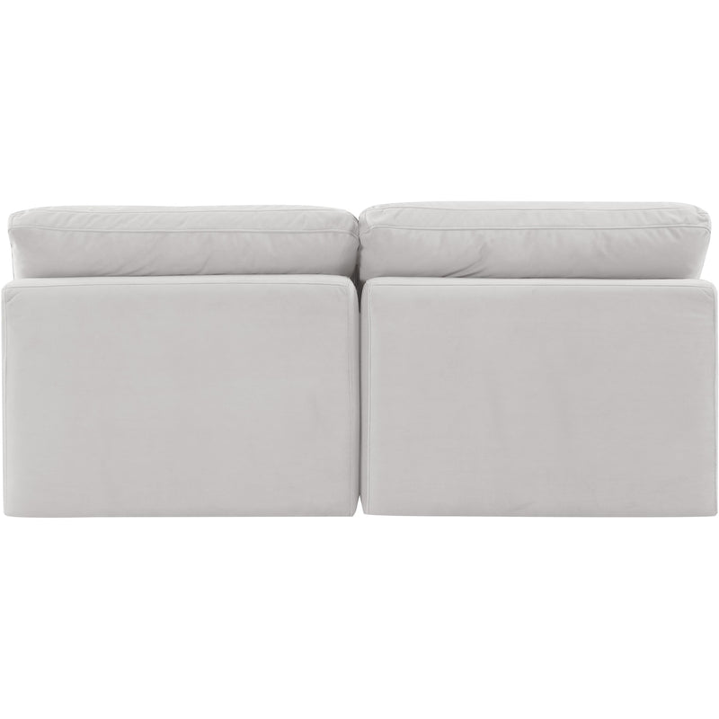Meridian Indulge Cream Velvet Modular Sofa IMAGE 3