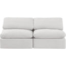Meridian Indulge Cream Velvet Modular Sofa IMAGE 4