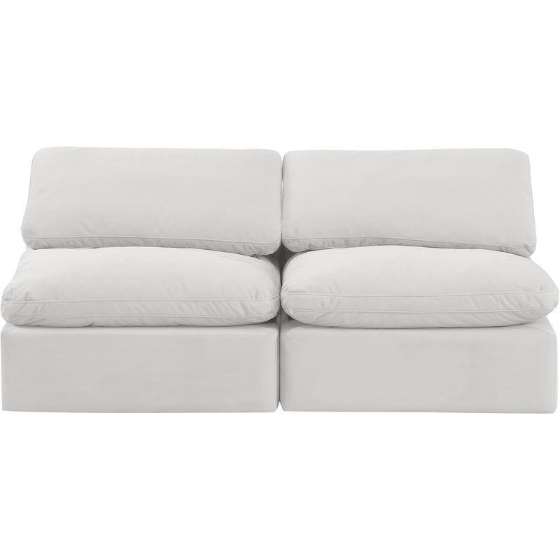 Meridian Indulge Cream Velvet Modular Sofa IMAGE 4